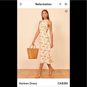 NWT Reformation Harleen floral Noemi print dress 8